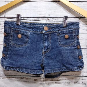 Marc by Marc Jacobs Y2K Sailor Button Denim Shorts Blue Women’s‎ Size 0